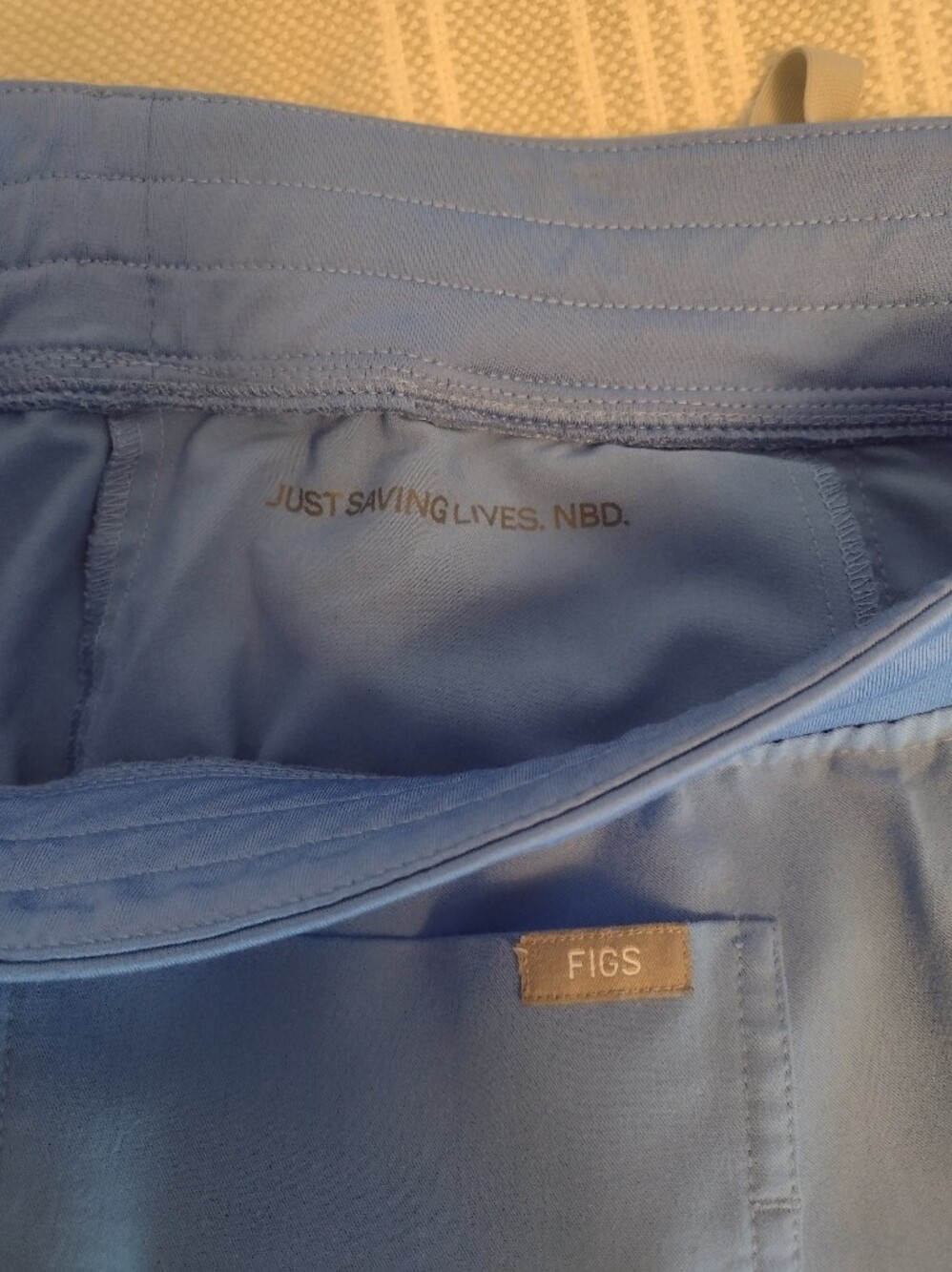 Figs Scrubs Zamora Ceil Blue Joggers Doctor Nurse Vet Scrub Pants Size XS - Picture 9 of 10